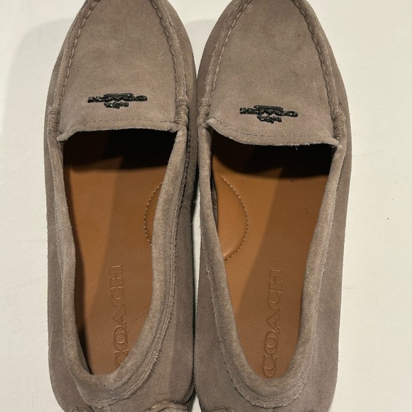 Coach Amber Driving Moccasins Taupe Suede Women's Size US 6.5 - Picture 6 of 8